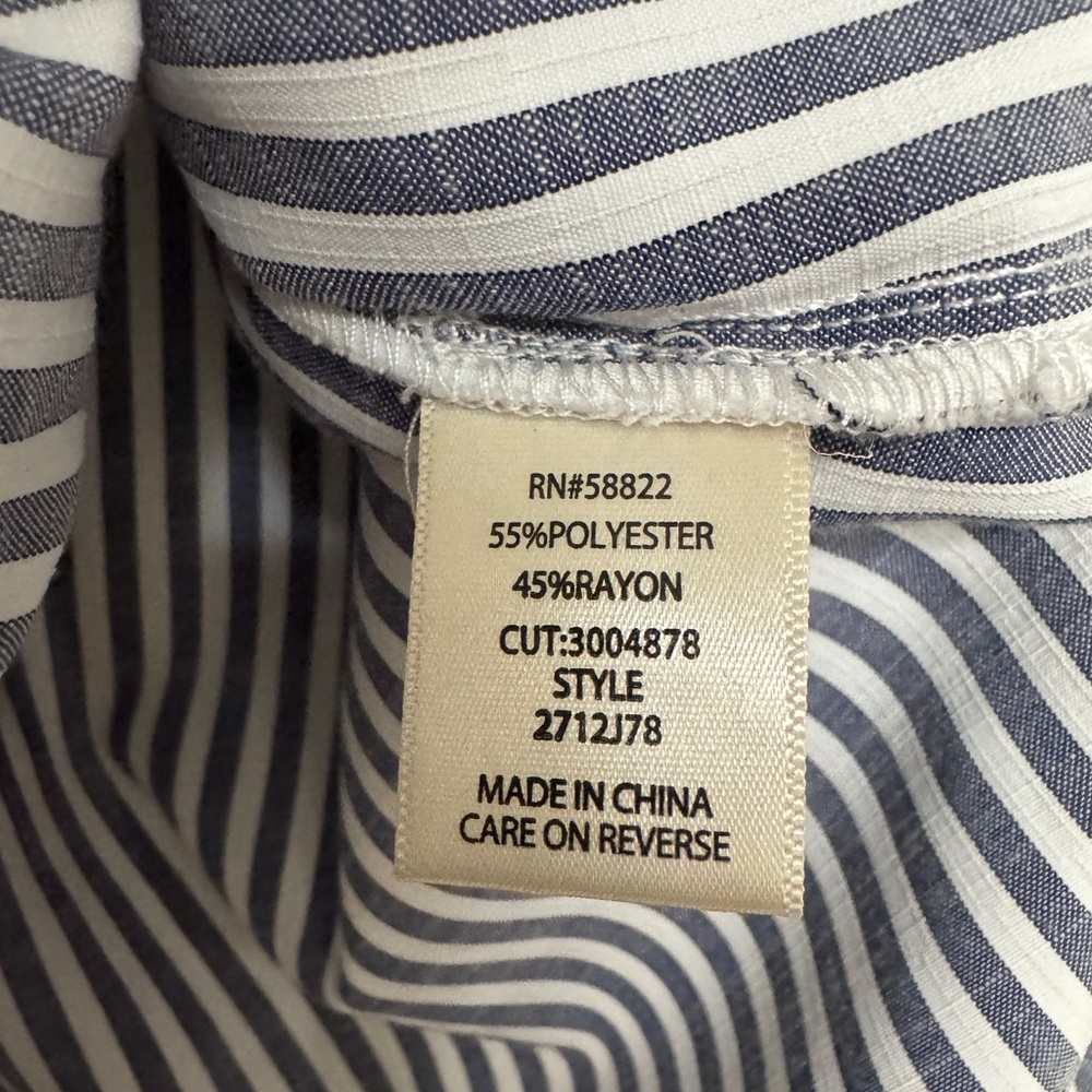 Max Studio Oversized Striped Button-Up Tunic – In… - image 4